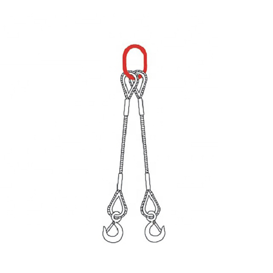 Double-leg swaged Joint Sling with Two Hook